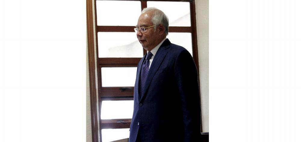 Former prime minister Datuk Seri Najib Abdul Razak at the Kuala Lumpur High Court today. — BBXpress