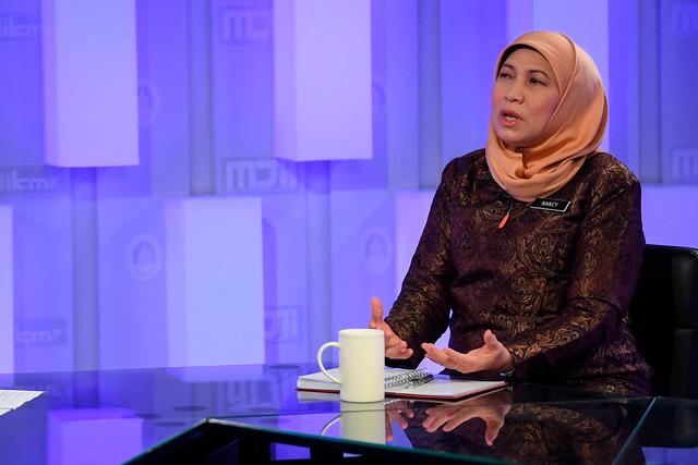 Tourism, Arts and Culture Minister Datuk Seri Nancy Shukri during the Ruang Bicara live talk show programme.-Bernama