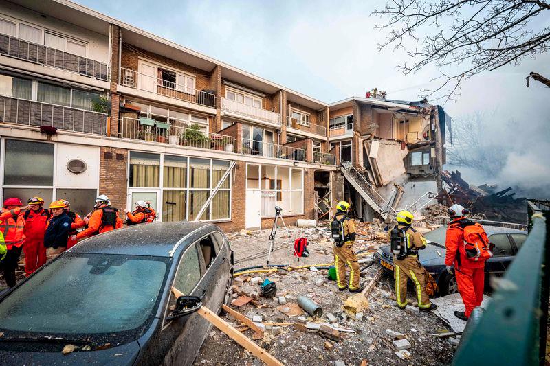 Apartment block in The Hague collapses after explosion