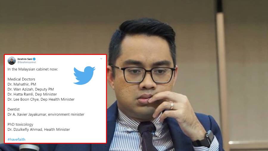 Have faith as the Malaysian government has 6 doctors, Astro Awani anchor tweets
