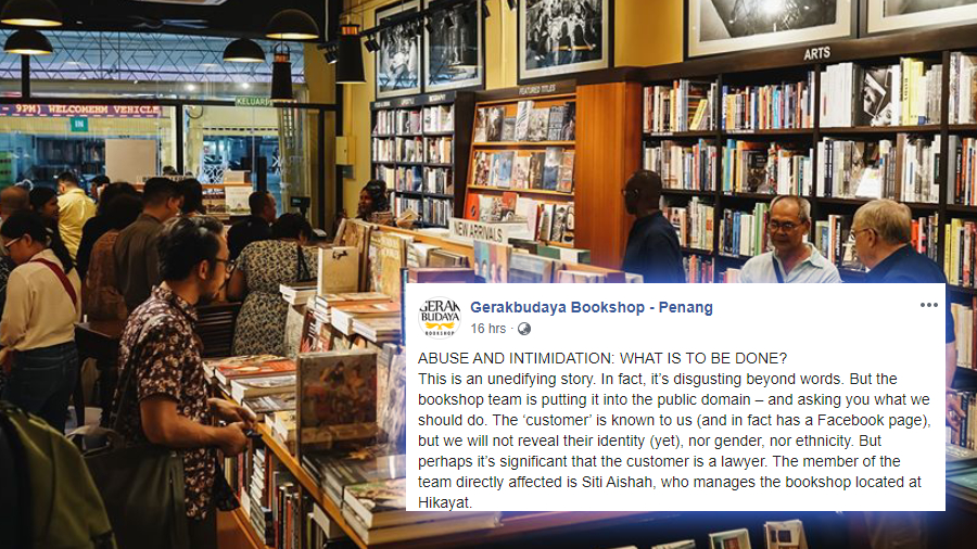 Penang bookshop takes to Facebook to seek public advice on handling an abusive customer