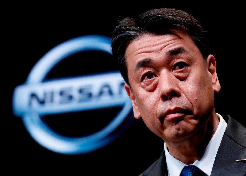Nissan Motor chief executive Makoto Uchida speaks during a news conference at Nissan Motor headquarters in Yokohama, Japan. REUTERSPIX