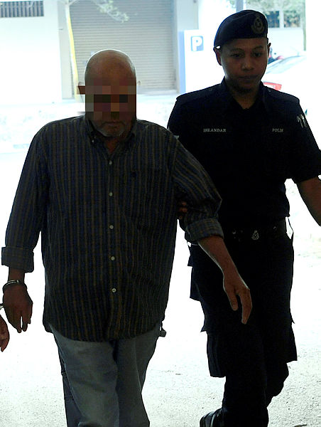 A 64-year-old military retiree pleads not guilty at the Seremban sessions court on a charge of sexually abusing his 17-year-old adopted daughter in Bandar Springhill, Rantau. - Bernama