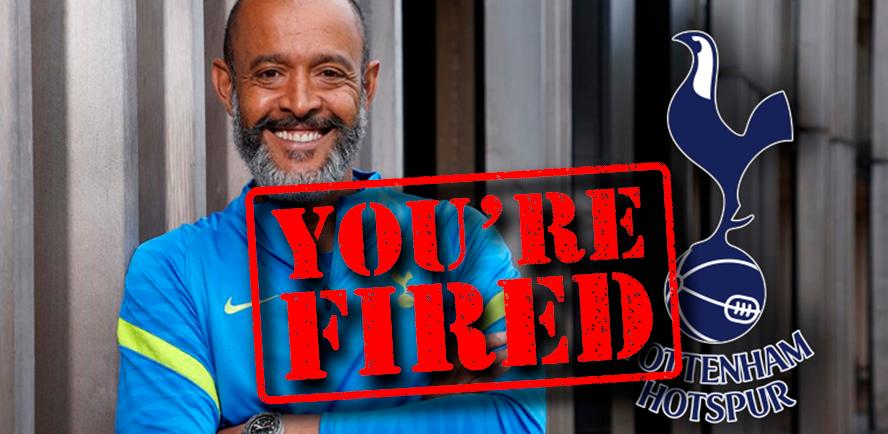 Spurs sack manager Nuno after just four months in charge