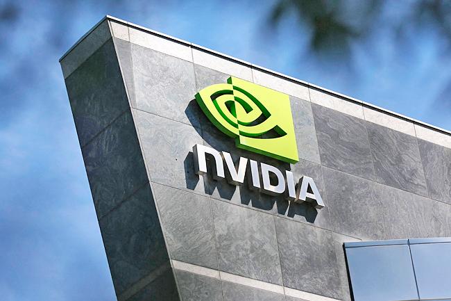 The Nvidia logo is seen at the company’s headquarters in Santa Clara, California. – AFPpic