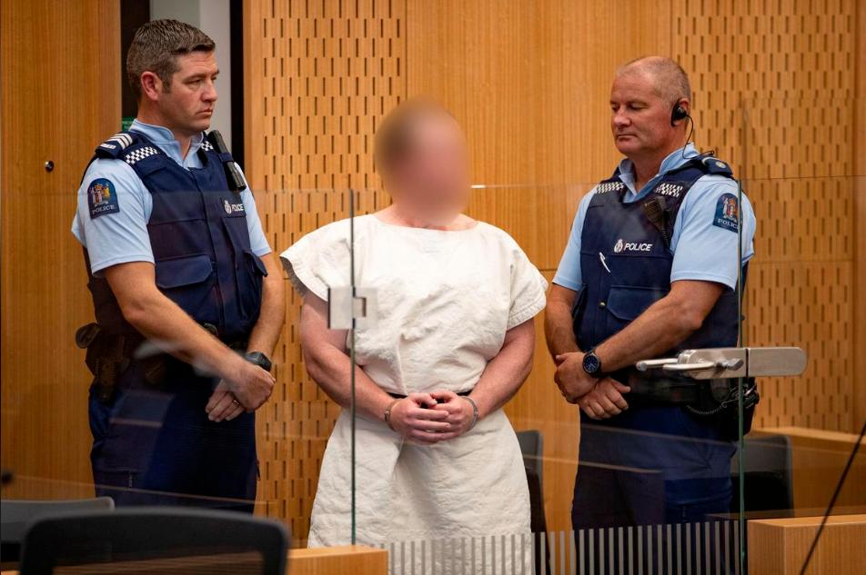 Brenton Tarrant, charged for murder in relation to the mosque attacks, is seen in the dock during his appearance in the Christchurch District Court, New Zealand March 16, 2019. — Reuters