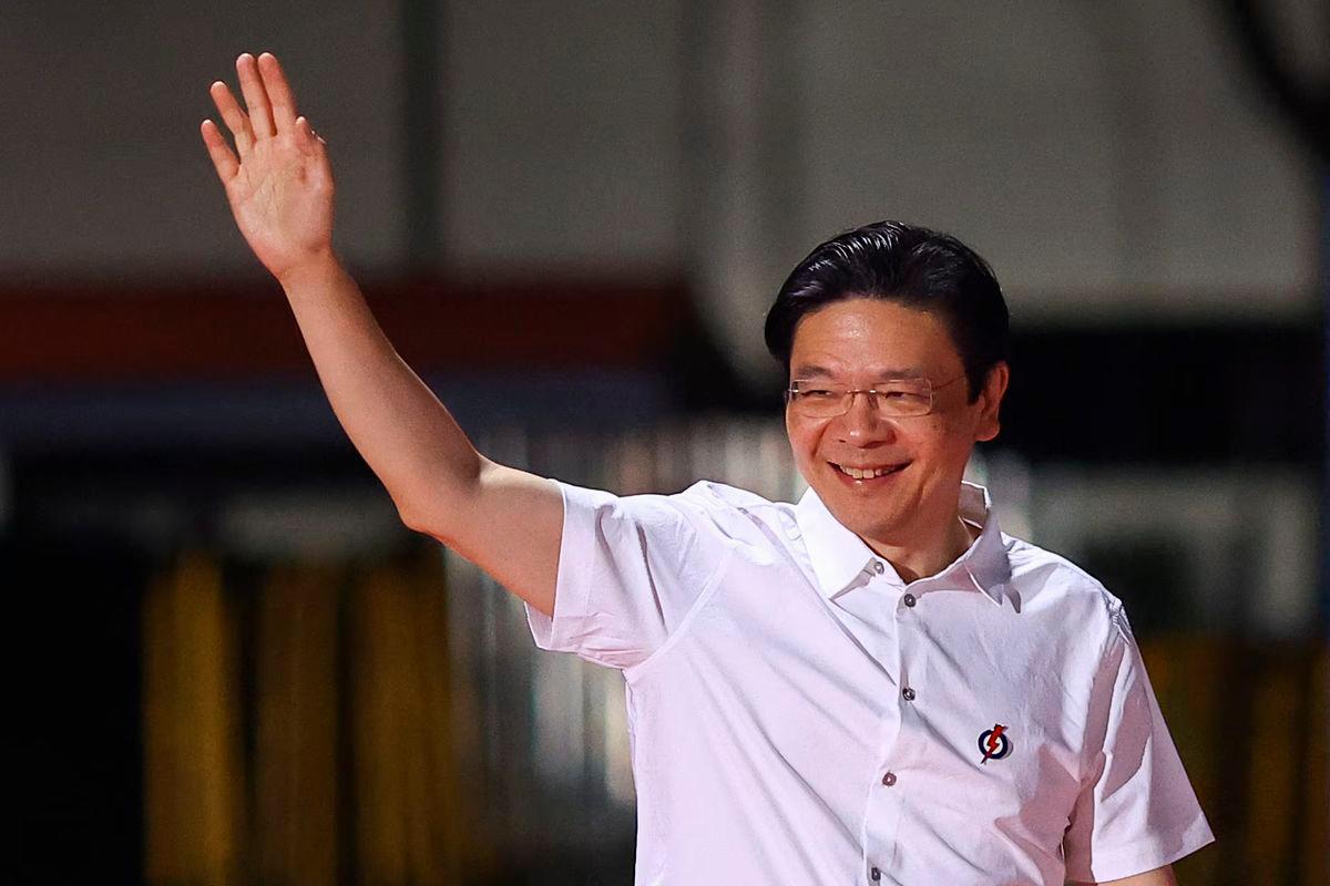 Singapore’s Prime Minister Lawrence Wong arrives at an assembly area for People’s Action Party supporters, on the day of the general election in Singapore, May 3, 2025. REUTERS/Edgar Su/File Photo