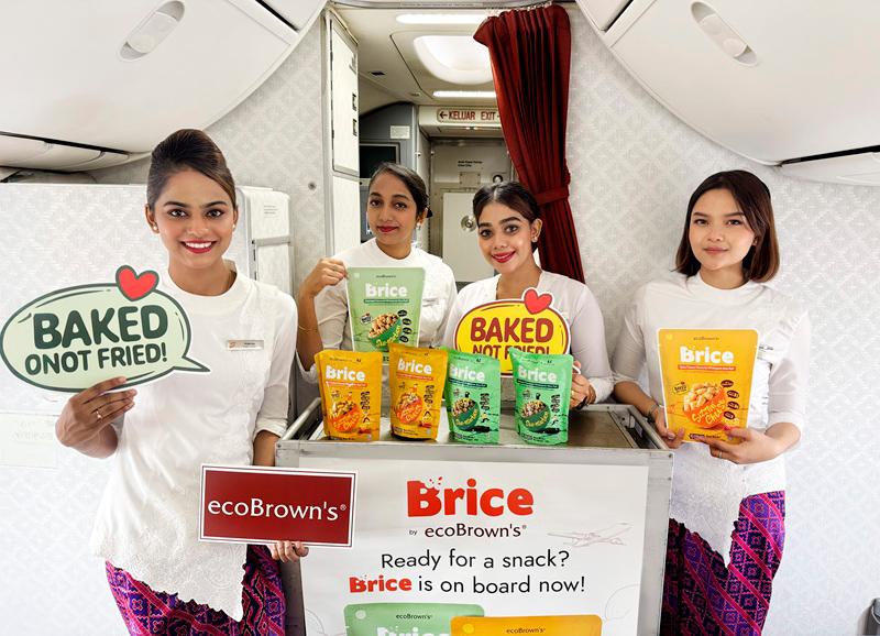 $!Brice by ecoBrown’s with Stewardess in Flight