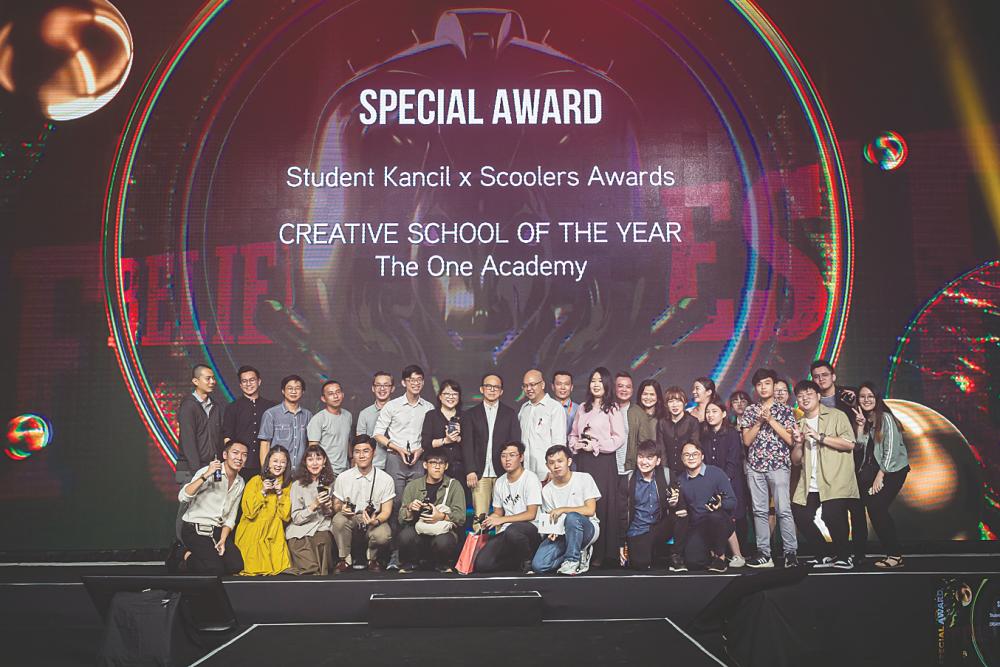 The One Academy’s team brings home the honoured Creative School of the Year award.
