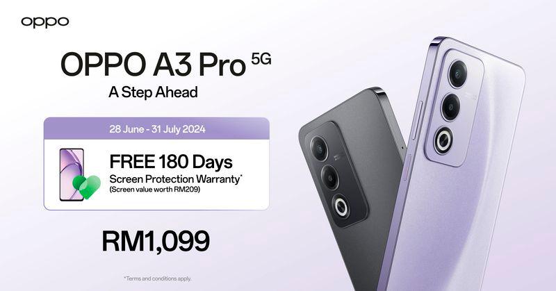 $!OPPO Malaysia Unveils A3 Pro 5G