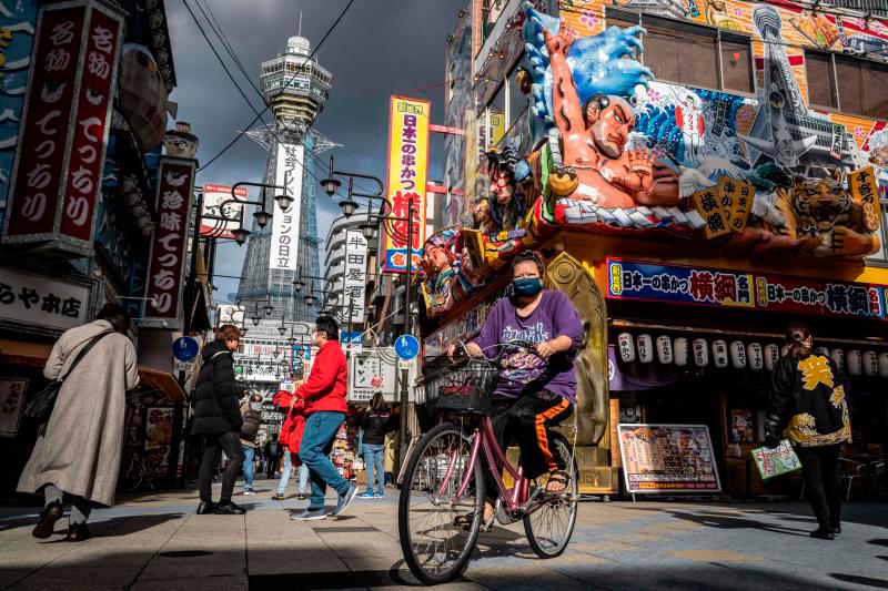 A street scene in Osaka city. – AFPpic