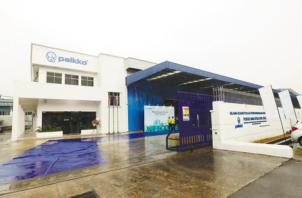 Front view of Peikko’s new €10 million factory in Tebrau 2 Industrial Estate, Johor Bahru. – Bernamapic