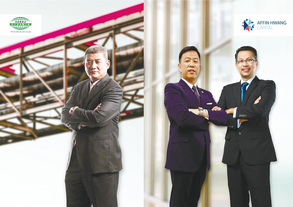From left: Karim, Affin Hwang Capital deputy group managing director Yip Kit Weng and Chia