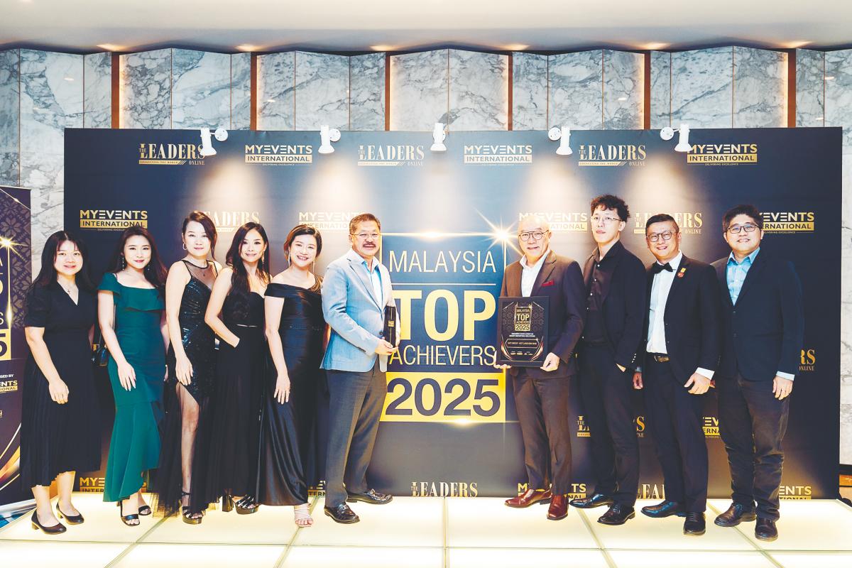 NCT Group’s management and staff commemorate the company’s achievement at the Malaysia Top Achievers Awards 2025.