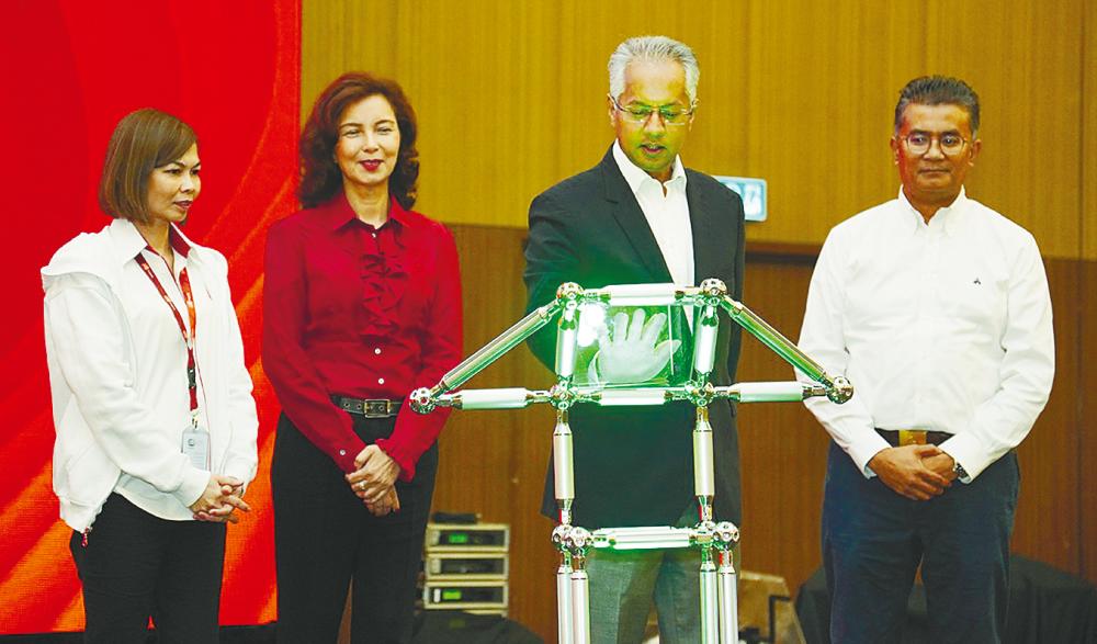 From left: Yasmin, Sime Darby Property independent non-executive director Datuk Hamidah Naziadin, Azmir Merican and Sime Darby Property general manager health, safety, security &amp; environment Mohd Razif Mohd Yusoff at the announcement event. – Sime Darby Property pic