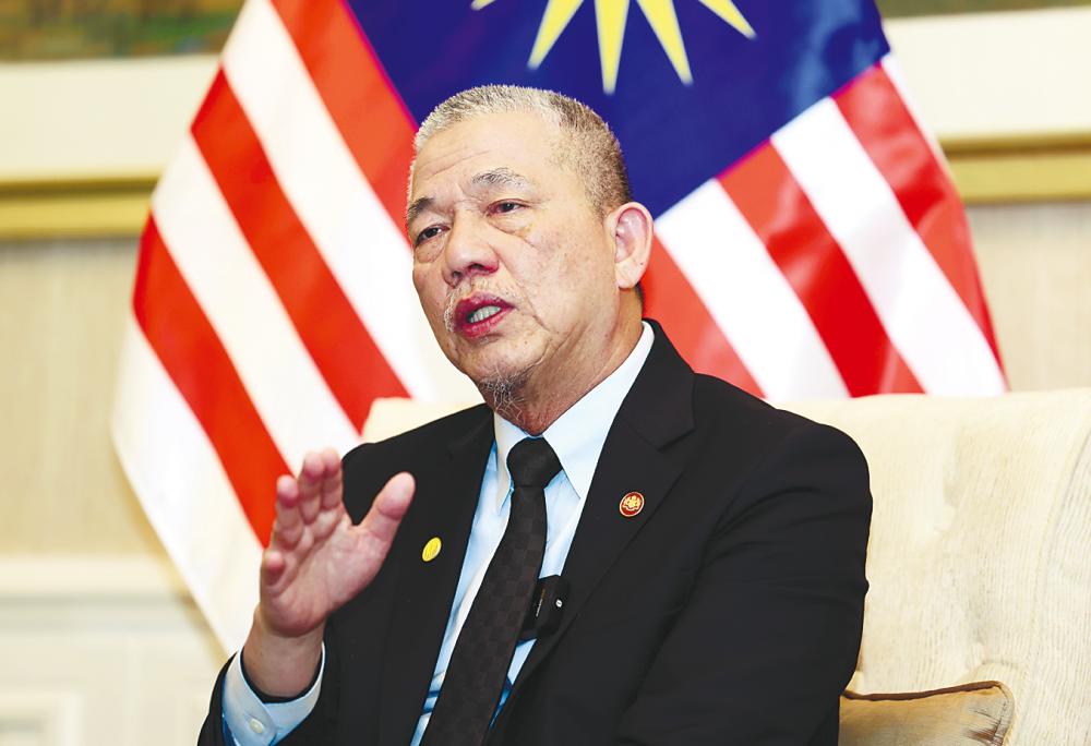 Fadillah speaking at a press conference at the end of the third day of his official visit to Beijing on Friday. – Bernamapic