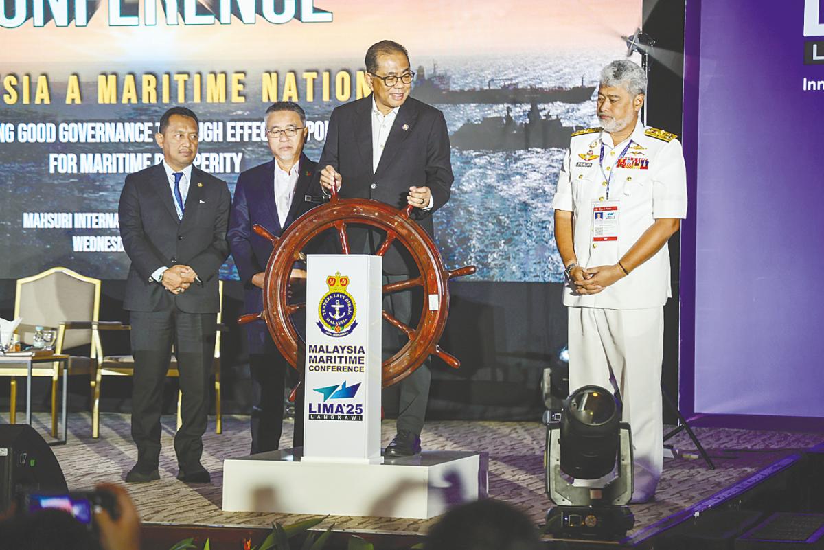 Khaled attending the Malaysia Maritime Conference 2025 in conjunction with Lima 2025 at the Mahsuri International Exhibition Centre. – ADAM AMIR HAMZAH/THESUN