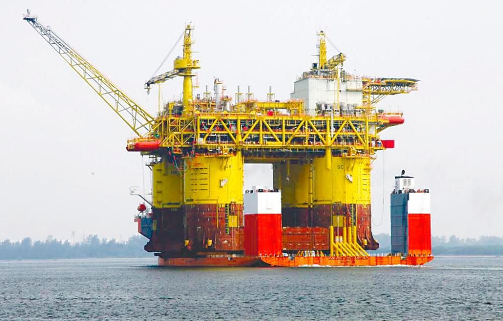 Filepix: One of MHB’s deepwater projects, the Malikai Tension Leg Platform, offshore Sabah. – MHB