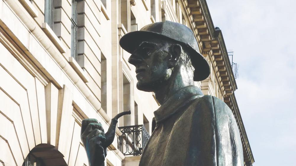 A statue of fictional detective Sherlock Holmes. In an analogy, in the case of corporate fraud, Holmes and his sidekick Dr Watson are expert forensic accountants and forensic technologists. – REUTERSPIX