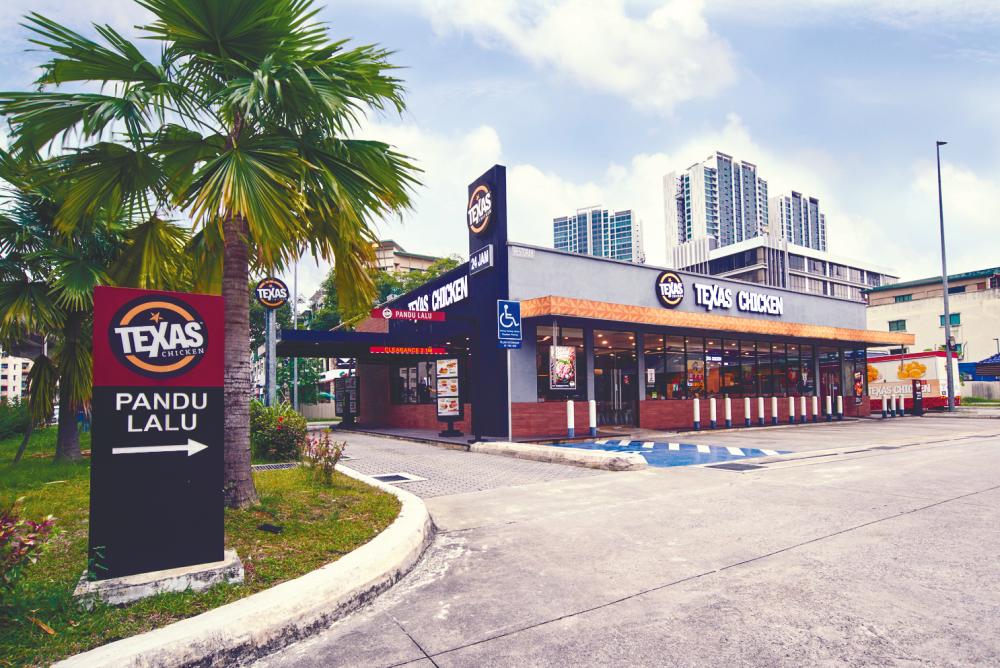 View of a Texas Chicken Drive-Thru outlet.