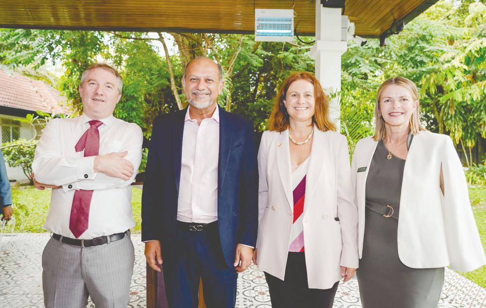 From left: Boyer, Gobind, Heinkecke and Harris.