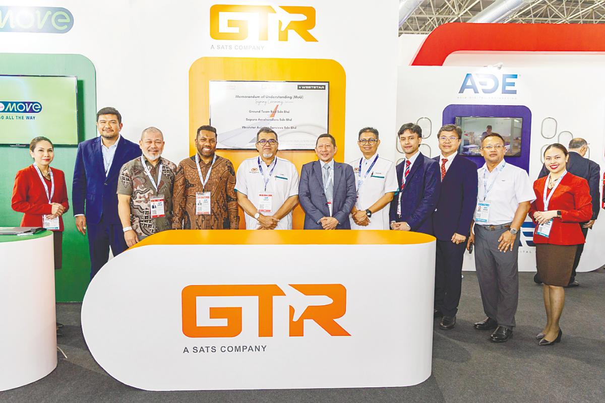 GTR signed a memorandum of understanding with strategic partners Weststar Aviation Services and Sapura Aero Handlers.