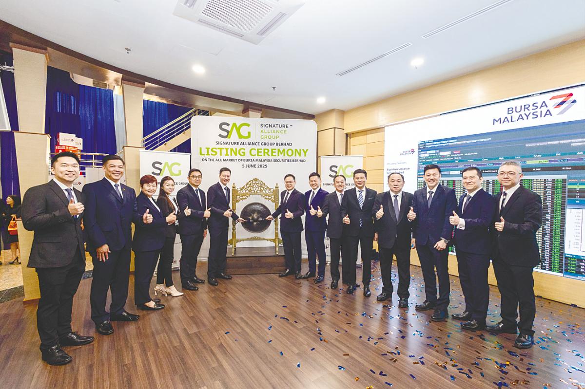 Signature Alliance shares opened at 68 sen for 9.7% premium over its initial public offering price of 62 sen.