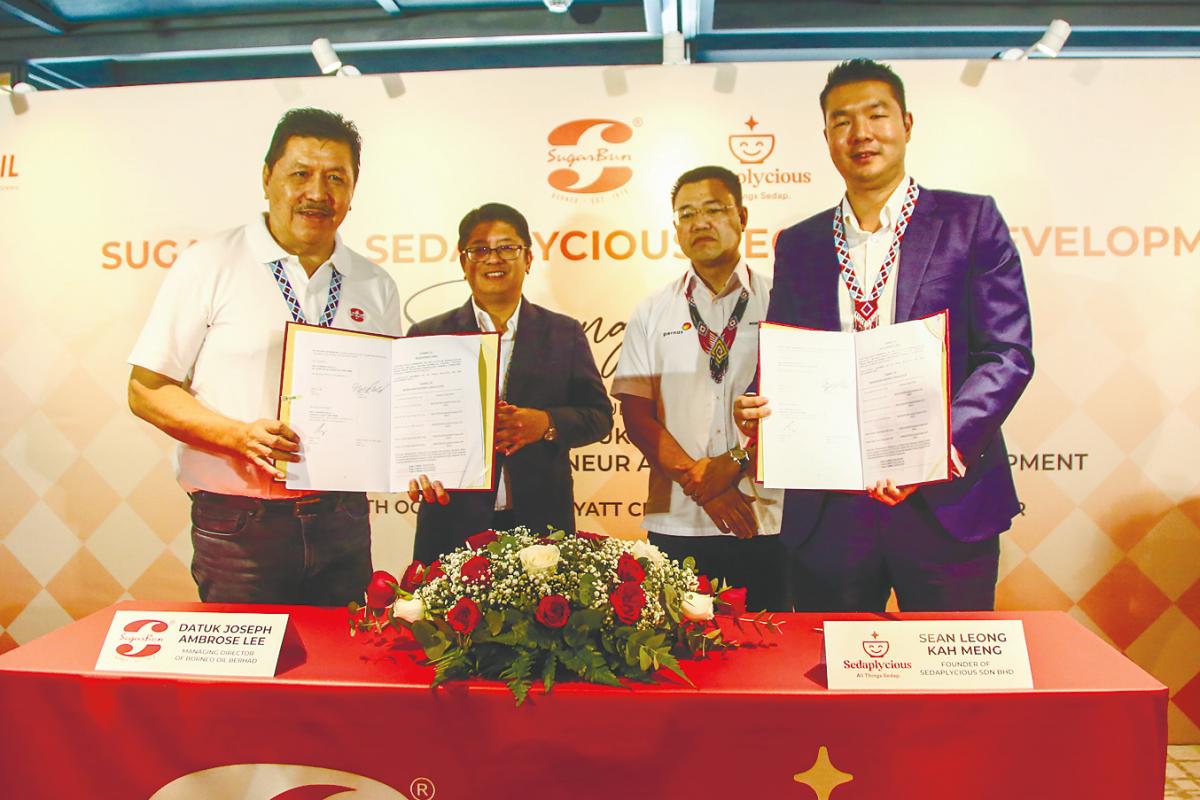 From left: Ambrose, Ewon, Pernas CEO Datuk Nor Azam M. Taib. and Leong at the signing ceremony today. – ADAM AMIR HAMZAH/THESUN