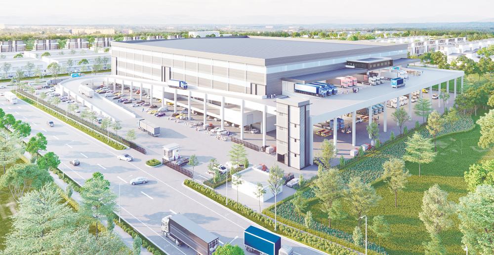 Artist’s impression of Sime Darby Property’s newly acquired warehouses in Bandar Bukit Raja.