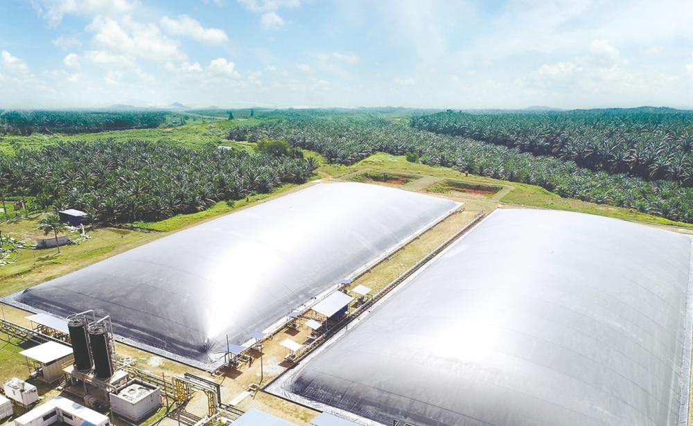 Aerial view of the Biomethane plant at Sedenak.