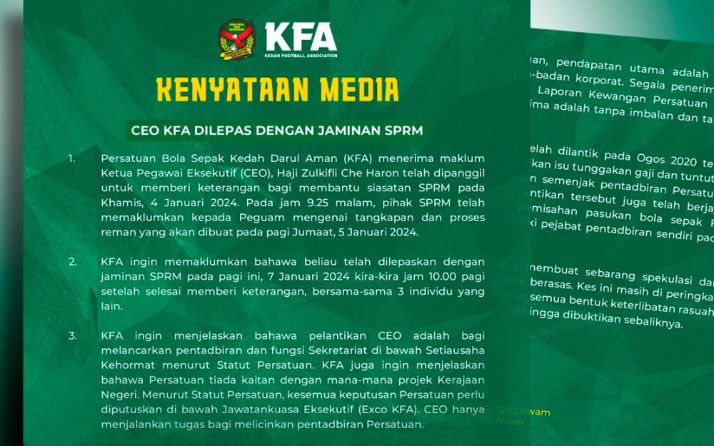 Credits: KFA’s Facebook