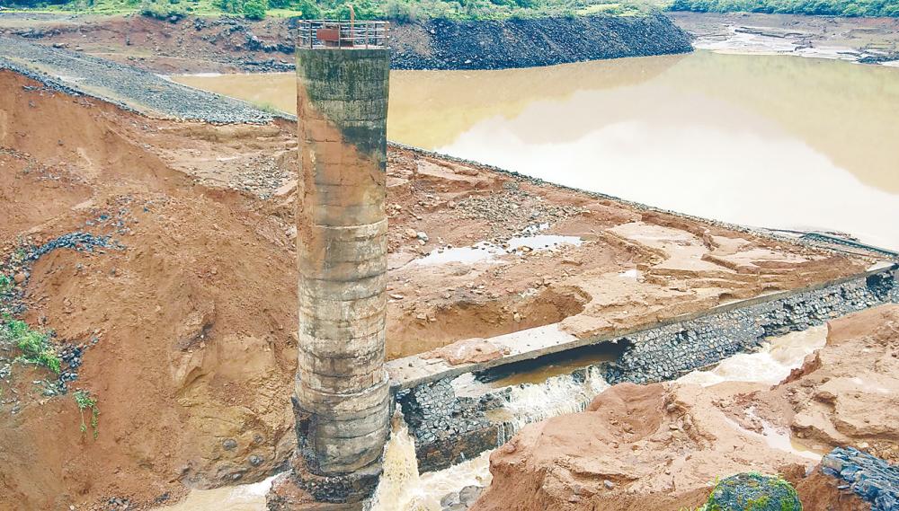 Force of nature ... Heaviest monsoon rains in a decade breached a dam in western India and caused mayhem in Mumbai. Thirteen bodies have been recovered and 11 people were still missing. The Tiware dam near Chiplun in Ratnagiri district, around 275km south of Mumbai, burst on July 3. – AFPpix