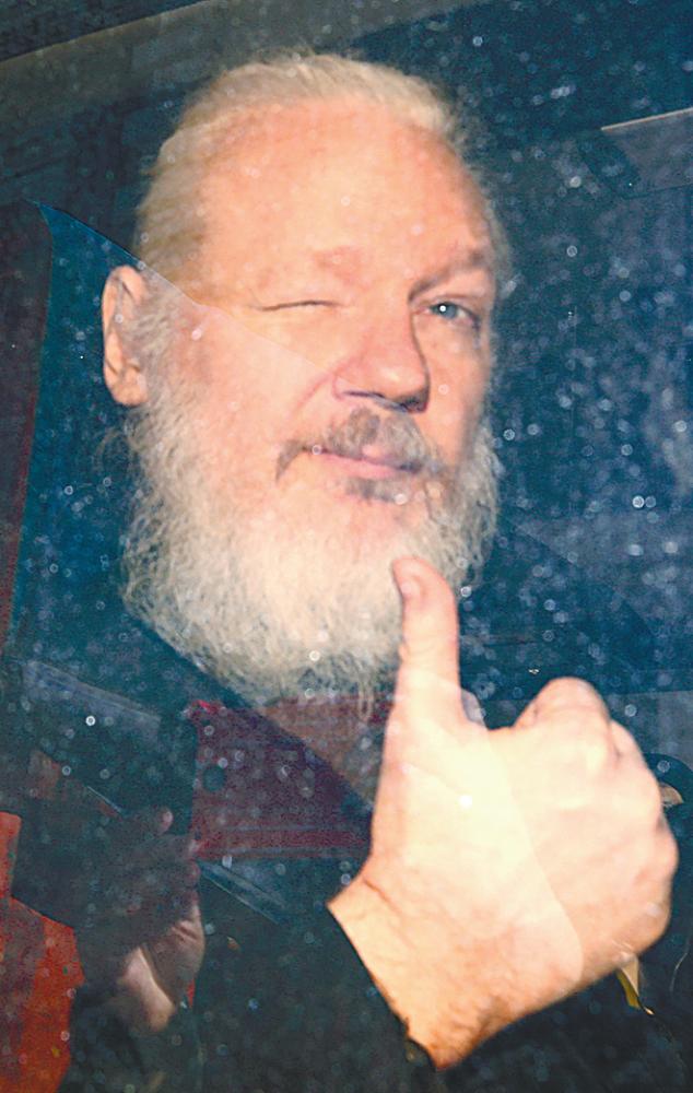 WikiLeaks founder Julian Assange arrives at the Westminster Magistrates Court on April 11. – Reuterspix