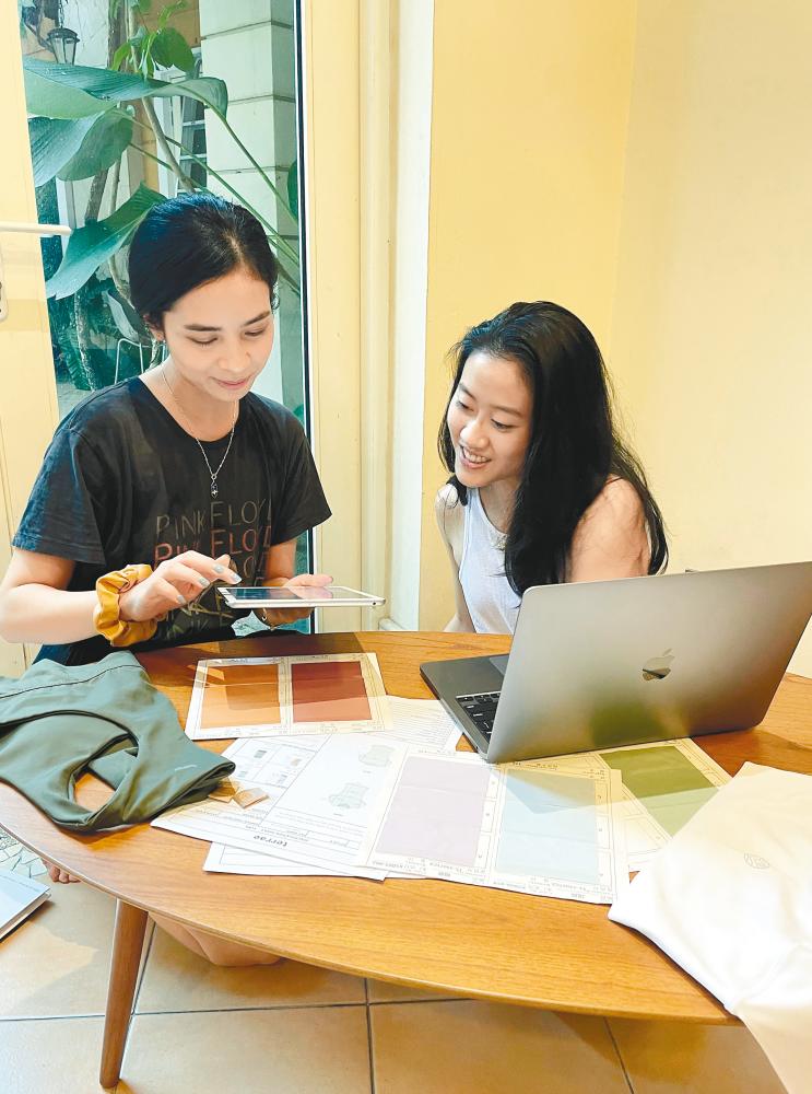 Azalea (left) and Suan share a passion for fashion and a commitment to sustainable living.
