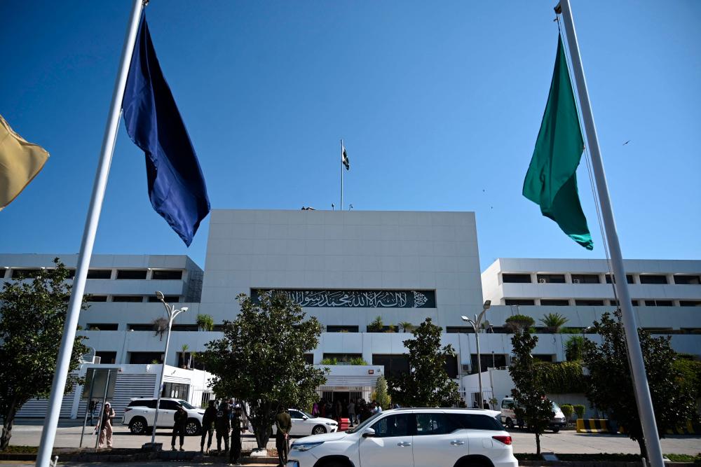 A general view of the Pakistan's Parliament House during the presidential election in Islamabad. - AFPPIX