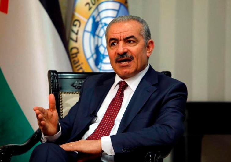 Palestinian Prime Minister Mohammad Shtayyeh gestures during an interview with Reuters in his office in Ramallah, in the Israeli-occupied West Bank, June 27, 2019. REUTERSPIX