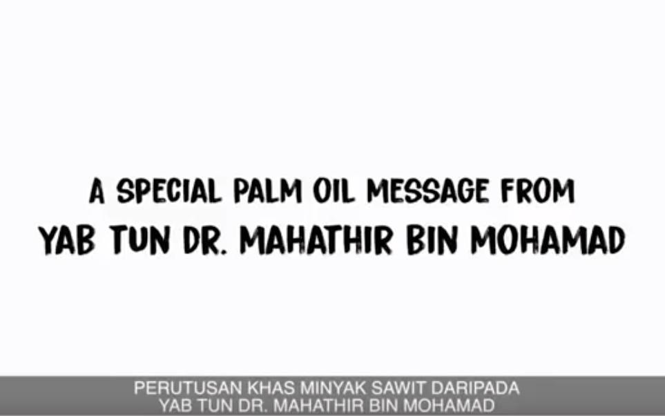 (Video) Special palm oil message from PM