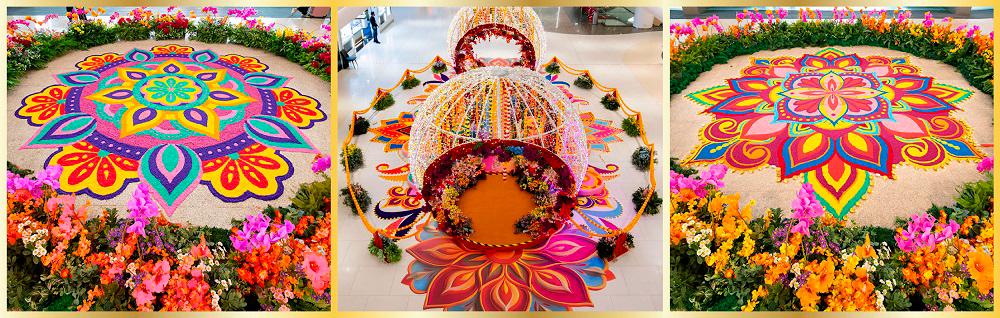 $!The kolams displayed at Pavilion Bukit Jalil.