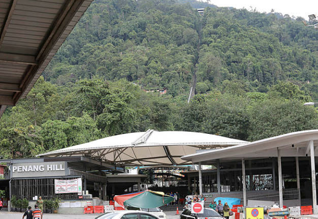 Filepix taken in Nov 11, 2018 shows the lower station at Penang Hill. — Sunpix by Masry Che Ani