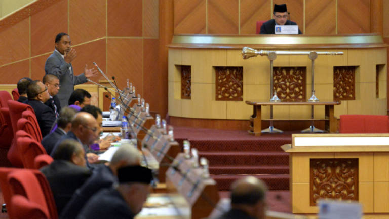 A general view of the Perak Legislative Assembly sitting. — Bernama