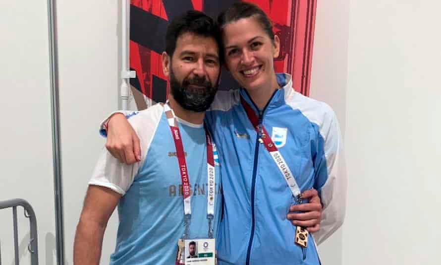 $!In July at the Tokyo Olympic Games, Argentine fencer Maria Belen Perez Maurice and her coach Lucas Guillermo Saucedo also became engaged.