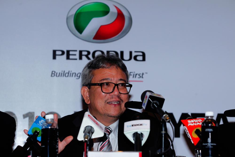 Perodua president and CEO Datuk Zainal Abidin Ahmad. $!Perodua president and CEO Datuk Zainal Abidin Ahmad.