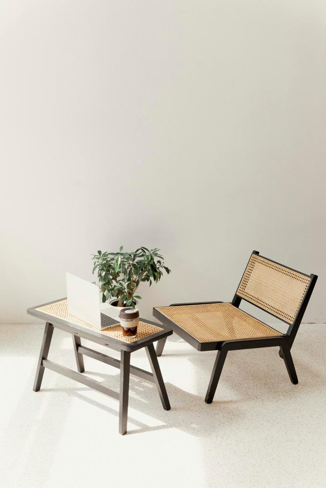 $!Simplicity is part of the appeal of rattan furniture.