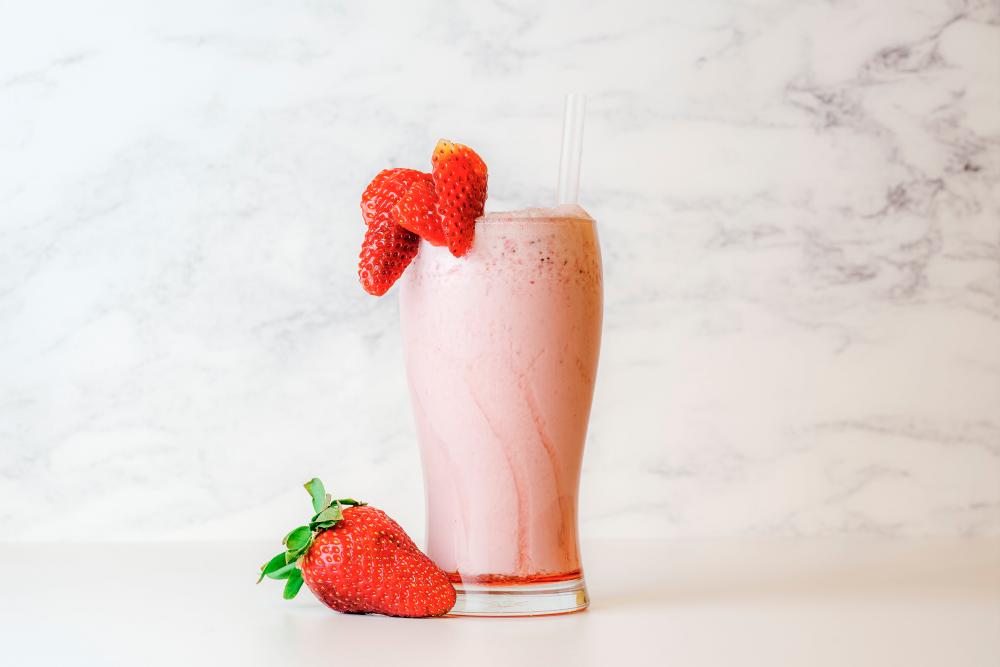 $!Strawberry smoothie.