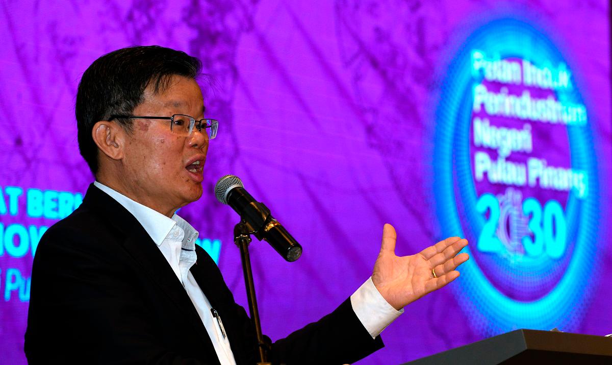 Penang chief minister, Chow Kon Yeow. - BERNAMApix