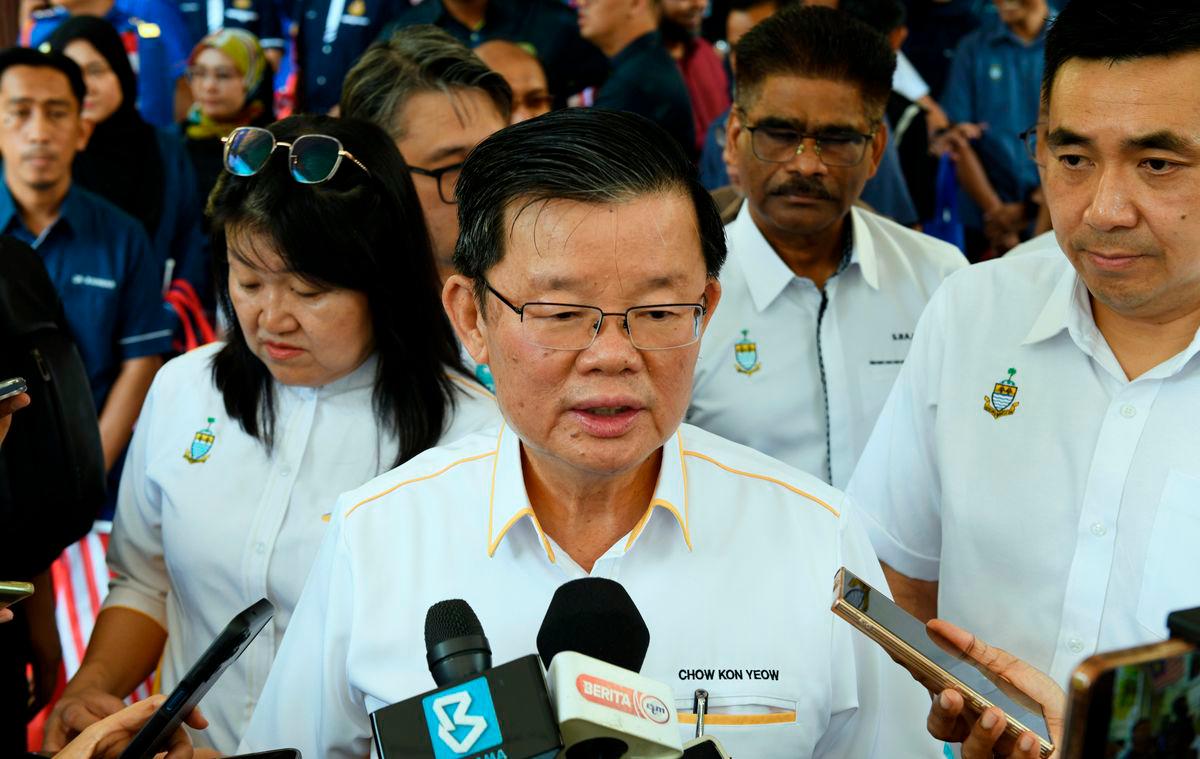 Chief Minister Chow Kon Yeow - Bernamapix