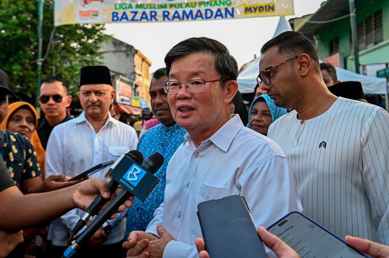 Penang Chief Minister Chow Kon Yeow - BERNAMApix