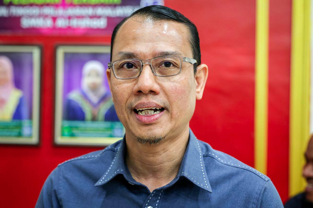 Timbalan Ketua Pengarah Pengurusan Jabatan Komunikasi Komuniti (JKOM) Kafrawi Ridzuan Tarmizi ketika ditemu bual pada Program Ukhwah MADANI Parlimen Kepala Batas 2025 di Sekolah Menengah Kebangsaan Agama (SMKA) Al-Irsyad hari ini. - fotoBERNAMA