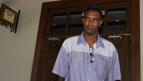 RTM cameraman Mohamad Amirul Amin Mohamed Amer, when he appeared at the George Town High Court on April 16, 2019. — Bernama