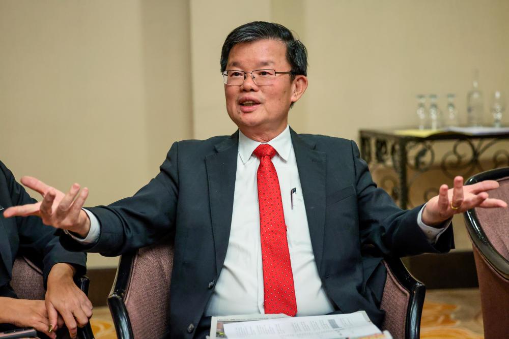 Ketua Menteri Pulau Pinang Chow Kon Yeow - fotoBERNAMA